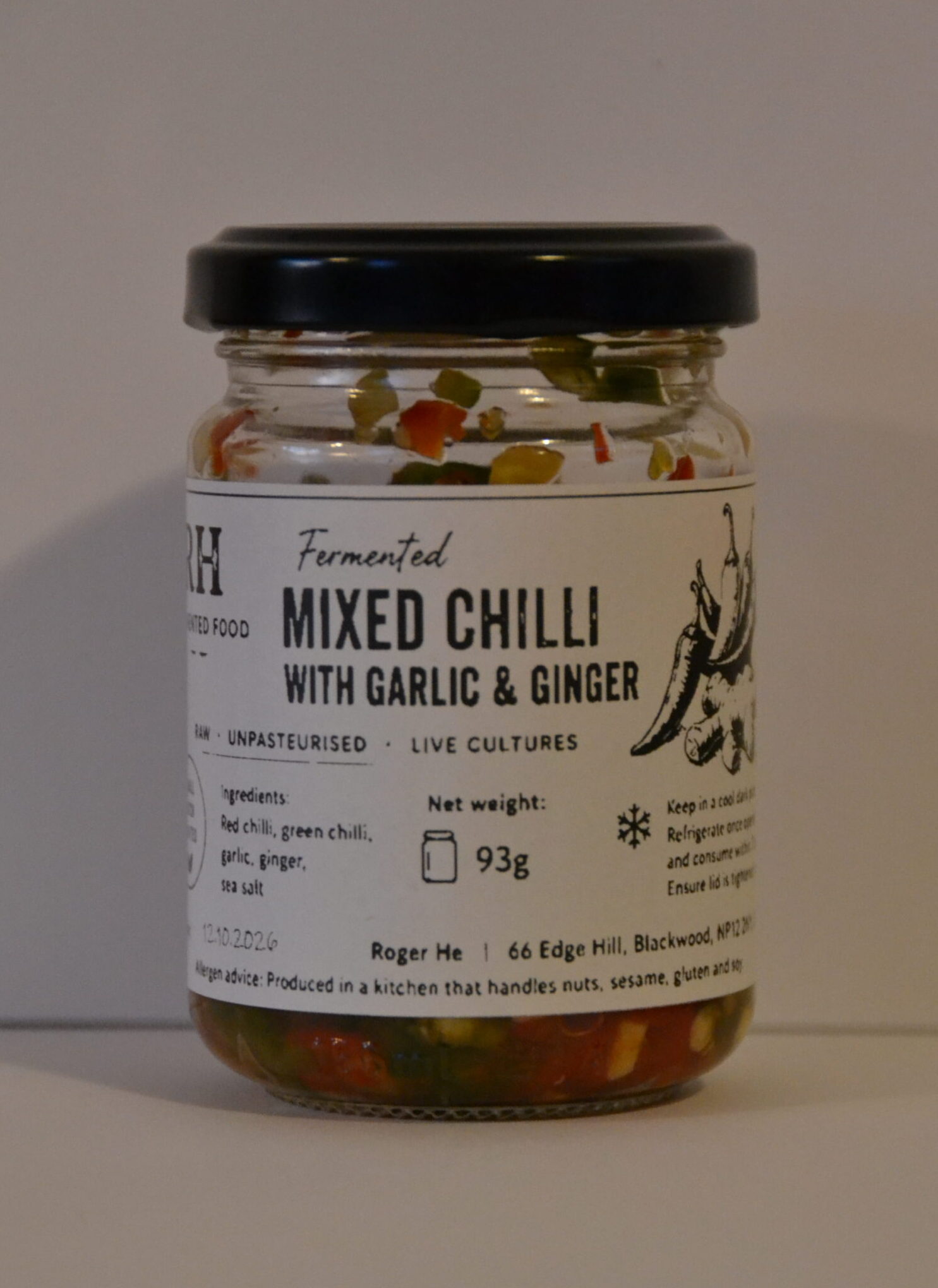 mixed chilli with garlic and ginger mixed chilli with garlic and ginger