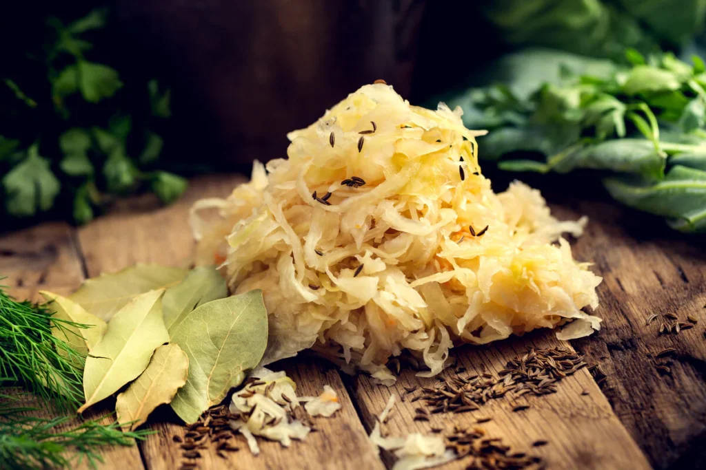 Home sauerkraut fermented white cabbage web