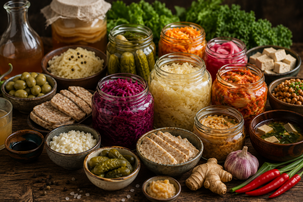 Why Fermented? various fermented foods