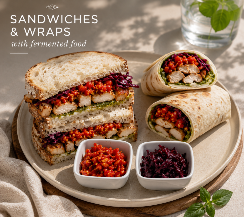 Home with sandwiches & wraps
